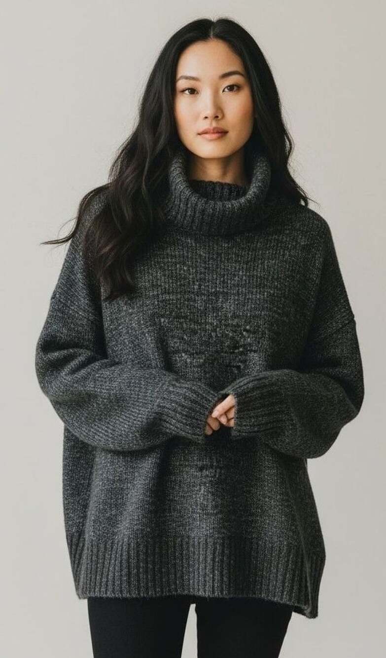 Banana Republic Turtleneck Sweater Size XXL Dark Gray